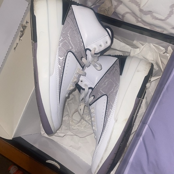 Mens air Jordan 2 retro white/fire red-black -sail size 8 - Picture 10 of 10